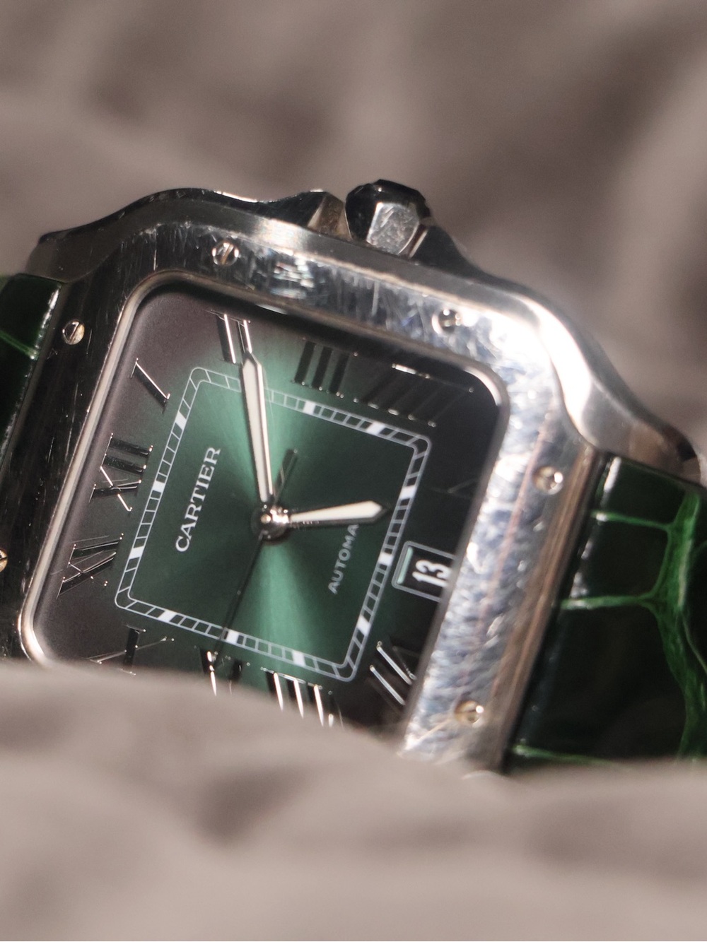 Cartier Stainless Steel Large Santos & Cartier Large Tank Americaine - Picture 10 of 10